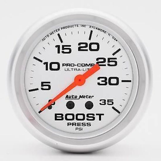 AutoMeter AU4404 Ultra-Lite Boost Gauge 2-5/8" 0-35PSI