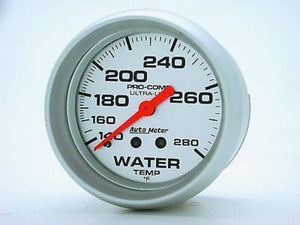 AutoMeter AU4431 Ultra-Lite 2-5/8" Mech Water Temperature Gauge 140-280F