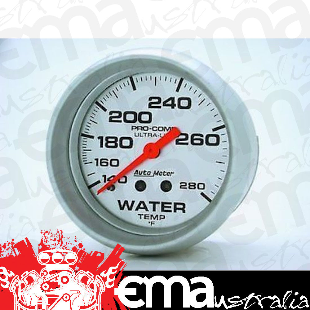 AutoMeter AU4431 Ultra-Lite 2-5/8" Mech Water Temperature Gauge 140-280F