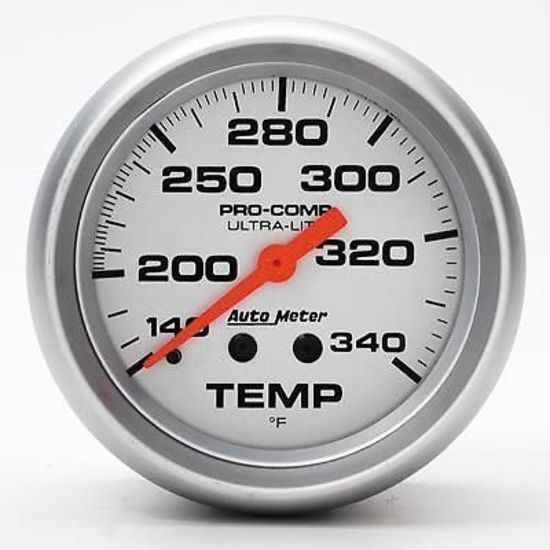AutoMeter AU4435 Ultra-Lite 2-5/8" Mech Water Temperature Gauge 120-340F