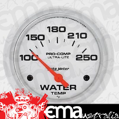 AutoMeter 4437 2-5/8" WATER TEMPERATURE, 100-250 F, ULTRA-LITE