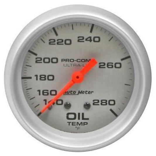 AutoMeter AU4441 Ultra-Lite 2-5/8" Mech Oil Temperature Gauge 140-280¶øF