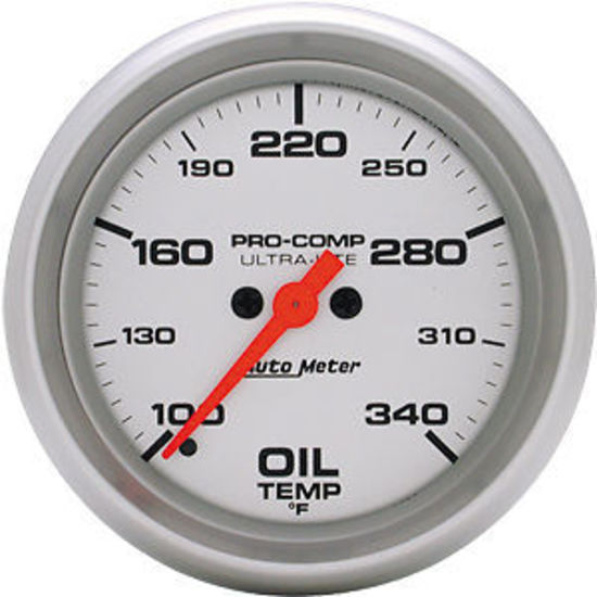 AutoMeter AU4456 Ultra-Lite 2-5/8" Elecal Oil Temperature Gauge 100-340¶øF