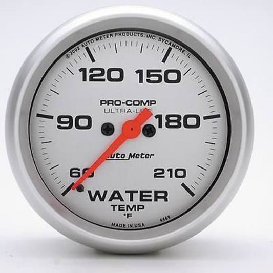 AutoMeter AU4469 Ultra-Lite 2-5/8" Elec Water Temperature Gauge 60-210¶øF