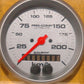 AutoMeter AU4480-M Ultra-Lite 3-3/8" Elec In-Dash GPS Speedometer 0-225 Km/H
