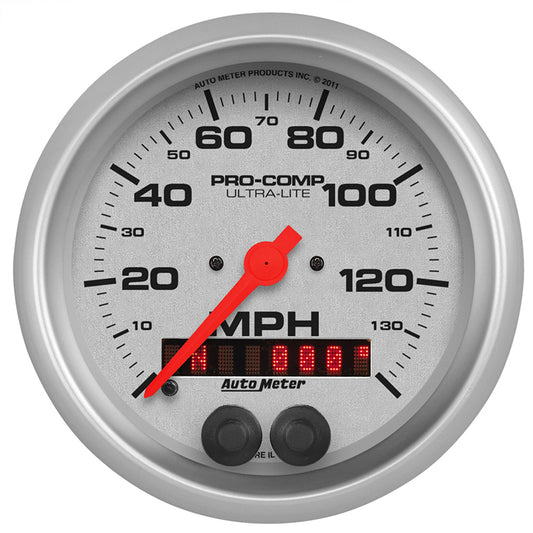 AutoMeter AU4480 Ultra-Lite GPS Speedometer 3-3/8" In-Dash Metric 0-140 MPH