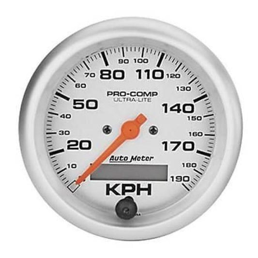 AutoMeter AU4487-M Ultra-Lite 3-3/8" Elec Speedo 190KPH