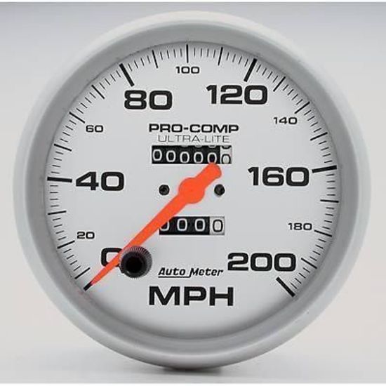 AutoMeter AU4496 Ultra-Lite 5" Mech Speedometer 0-200MPH