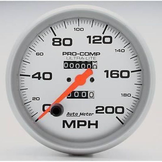 AutoMeter AU4496 Ultra-Lite 5" Mech Speedometer 0-200MPH
