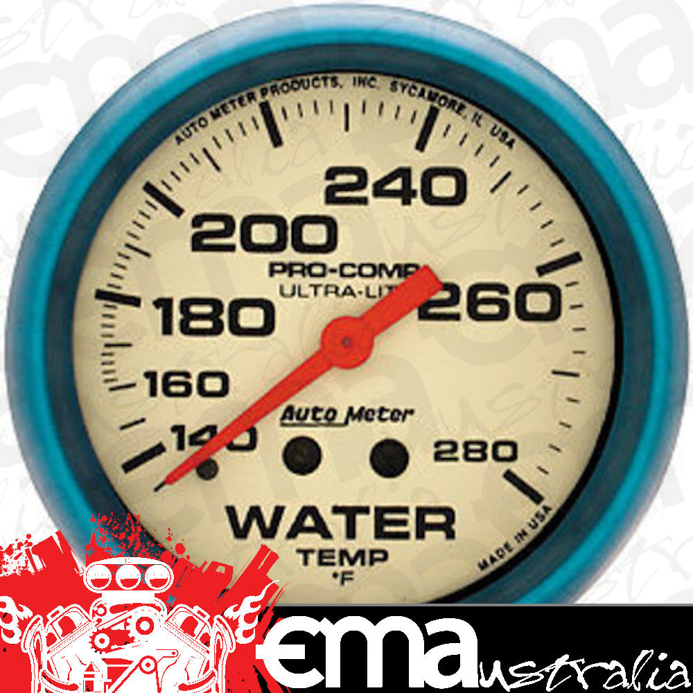 AutoMeter 4535 2-5/8" WATER TEMPERATURE, 140-280 F, ULTRA-NITE