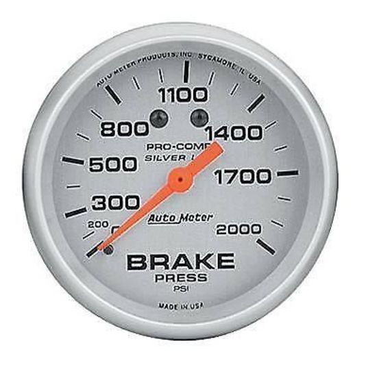 AutoMeter AU4626 Pro-Comp 2-5/8" Mech Brake Pressure Gauge 0-2000 PSI