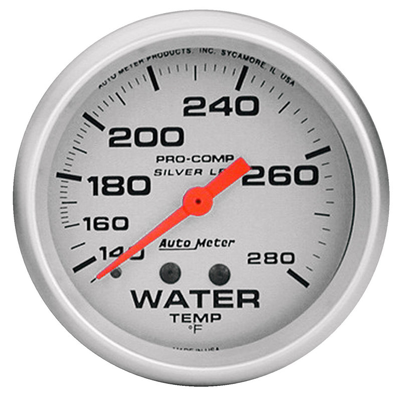 AutoMeter AU4631-SP4 Ultra-Lite Water Temperature Gauge 2-5/8" Liquid Filled Mech 140-280Ç÷F
