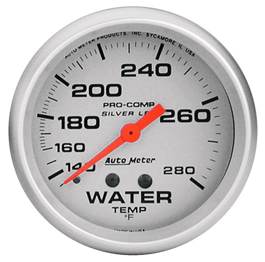 AutoMeter AU4631-SP4 Ultra-Lite Water Temperature Gauge 2-5/8" Liquid Filled Mech 140-280Ç÷F