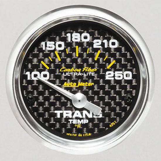 AutoMeter 4757 2-1/16" TRANSMISSION TEMPERATURE, 100-250 F, CARBON FIBER