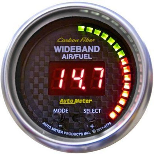 AutoMeter AU4778 Carbon Fiber 2-1/16 Wideband A/F W/ Sensor FSE