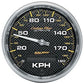 AutoMeter AU4787-M Carbon Fiber 3-3/8" Elec In-Dash Speedometer 0-190 Km/H