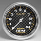 AutoMeter AU4798 Carbon Fiber 3-3/8" Elec In-Dash Tachometer 0-10000 RPM