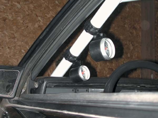 AutoMeter AU48003 1-5/8" Roll Cage Mounted Gauge Pod 2-1/16" Diameter Black