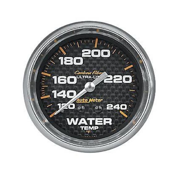 AutoMeter AU4832 Carbon Fiber 2-5/8" Mech Water Temperature Gauge 120-240¶øF