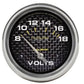 AutoMeter AU4891 Carbon Fiber 2-5/8" Elecal Voltmeter Gauge 8-18V