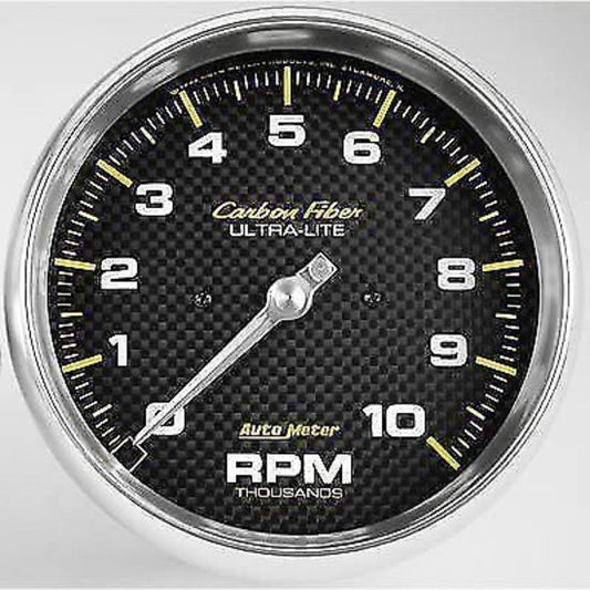 AutoMeter AU4898 Carbon Fiber 5" Elec In-Dash Tachometer 0-10000 RPM