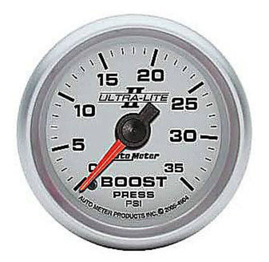 AutoMeter AU4904 Ultra-Lite 2-1/16" Mech Boost Pressure Gauge 0-35 PSI