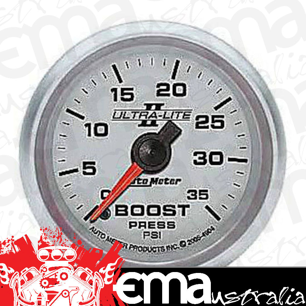 AutoMeter AU4904 Ultra-Lite 2-1/16" Mech Boost Pressure Gauge 0-35 PSI