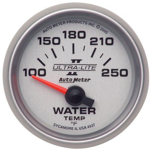 AutoMeter AU4937 Ultra-Lite II 2-1/16" Elecal Water Temp Gauge 100-250¶øF