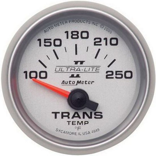 AutoMeter AU4949 Gauge Ultra-Lite II Transmission Temperature 100-250 PSI 2-1/16" Analog Elecal