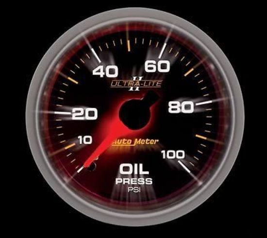 AutoMeter AU4953 Ultra-Lite II 2-1/16" Elec Oil Pressure Gauge 0-100 PSI