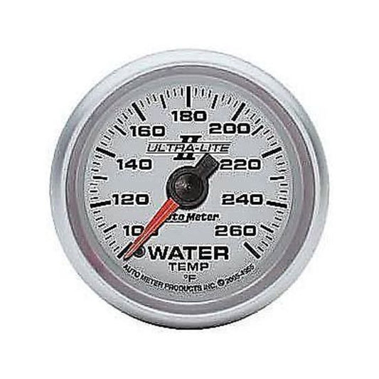AutoMeter AU4955 Ultra-Lite II Water Temp Gauge 2-1/16" 100-260F Elecal