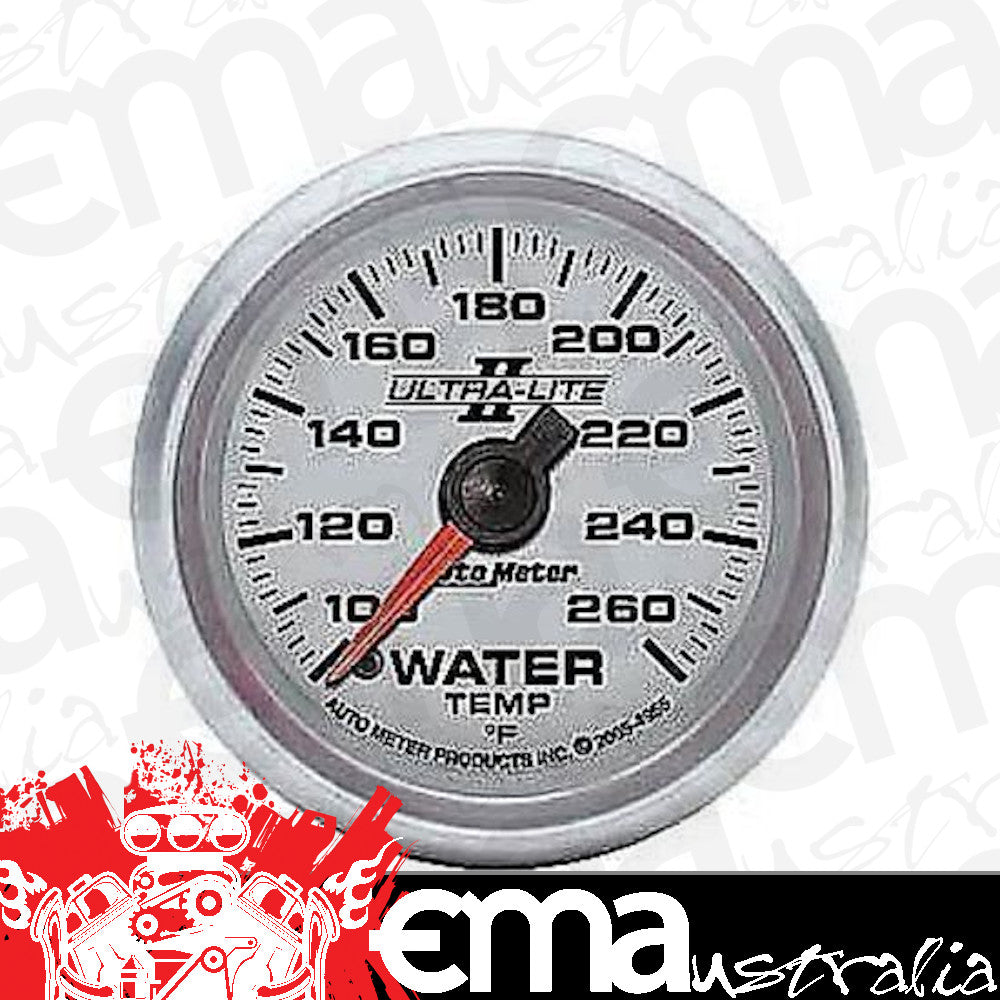 AutoMeter AU4955 Ultra-Lite II Water Temp Gauge 2-1/16" 100-260F Elecal