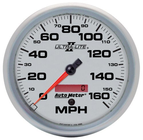 AutoMeter AU4989 Ultra-Lite II Speedometer 5" In-Dash Programmable 0-160 MPH