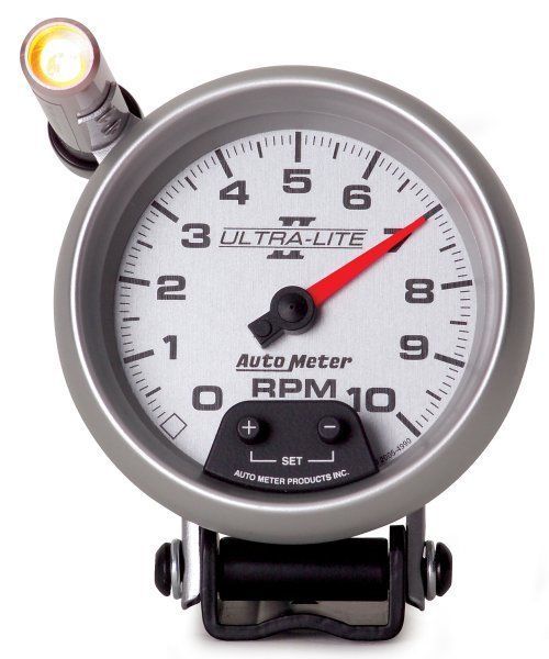 AutoMeter 4990 3-3/4" PEDESTAL TACHOMETER, 0-10,000 RPM, ULTRA-LITE II