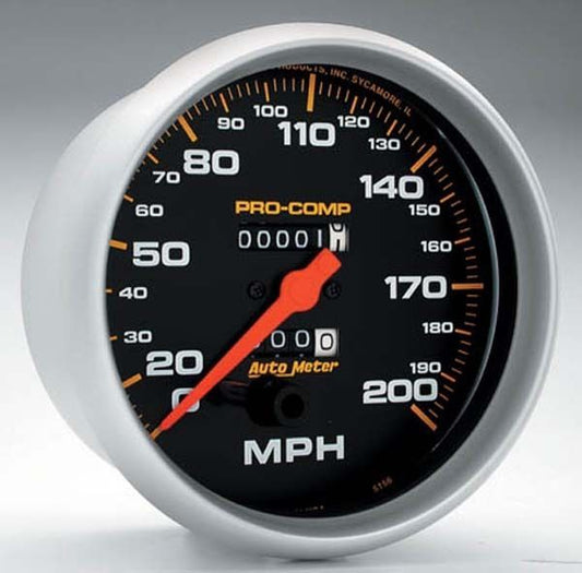 AutoMeter AU5156 Pro-Comp 5" Mech In-Dash Speedometer 0-200 MPH