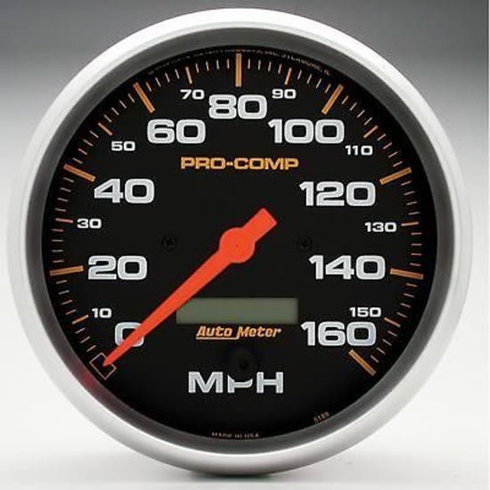 AutoMeter AU5189 Pro-Comp 5" Elecal In-Dash Speedometer 0-160MPH