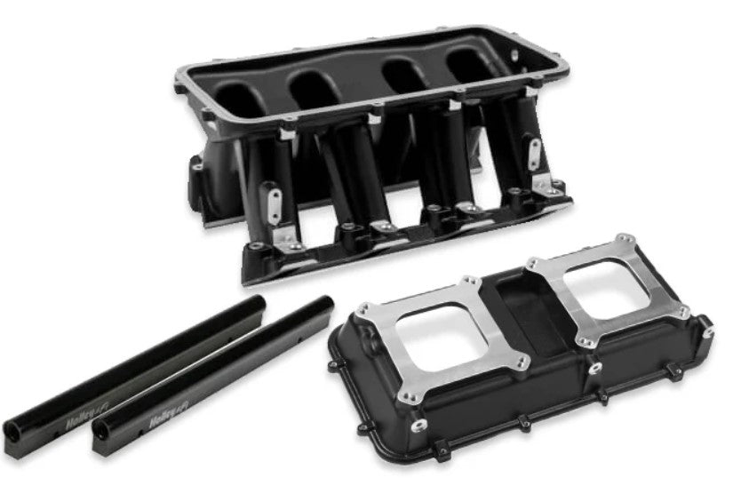 HOLLEY LS3/L92 EFI HI-RAM INTAKE MANIFOLD 2X4150 - BLACK (HO300-115BK)