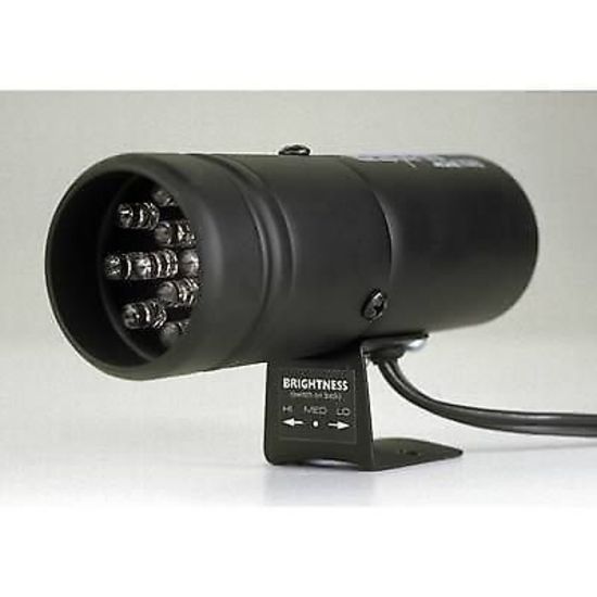 AutoMeter AU5332 Super-Lite Shift Light Black with 12 Yellow Led