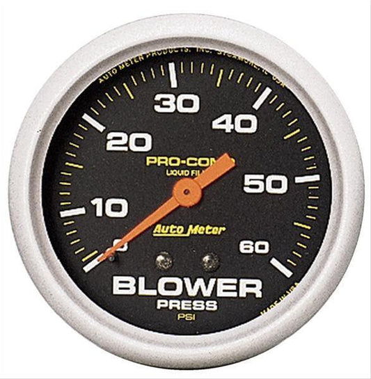Autometer AU5403 Pro-Comp Analog Gauge Blower Pressure 0-60 psi 2 5/8" Analog Mechanical