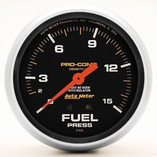 AutoMeter AU5411 Pro-Comp Fuel Pressure Gauge 2-5/8"