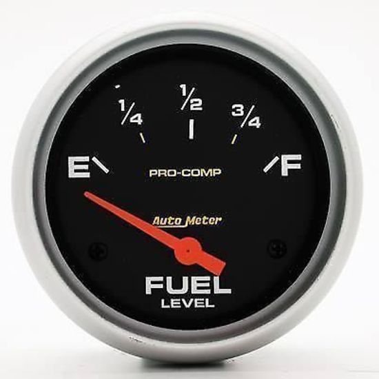 AutoMeter AU5415 Pro-Comp 2-5/8" Fuel Level Gauge 0 OHMS Empty 90 OHMS Full