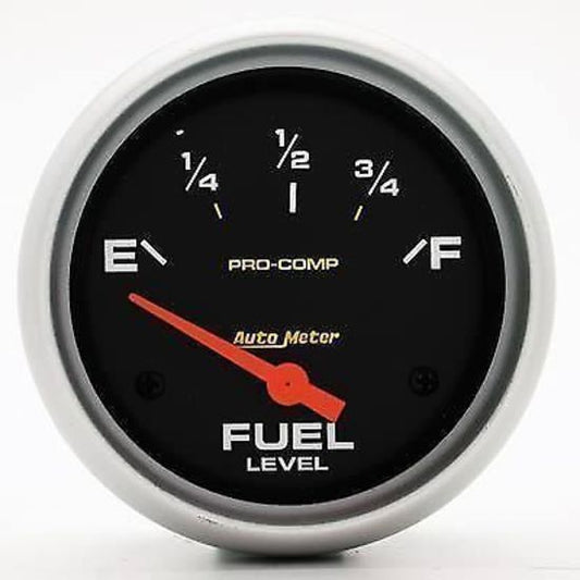 AutoMeter AU5415 Pro-Comp 2-5/8" Fuel Level Gauge 0 OHMS Empty 90 OHMS Full