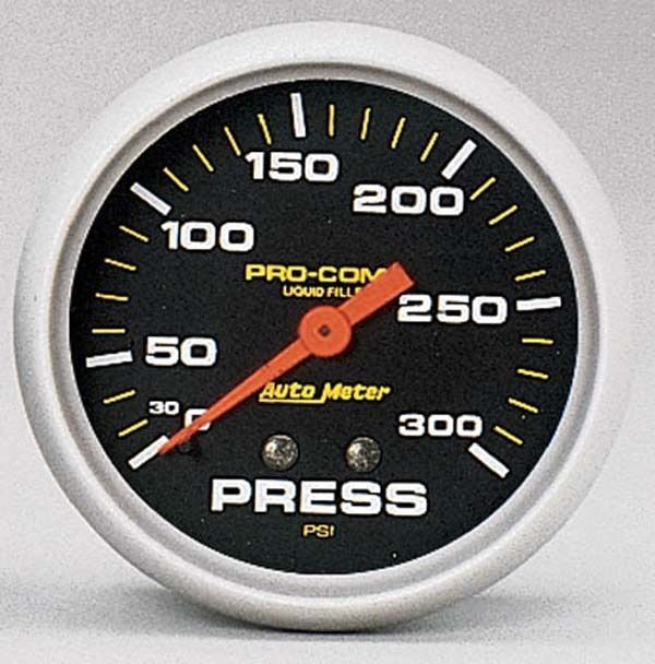 AutoMeter AU5423 Pro-Comp 2-5/8" Mech Pressure Gauge 0-300 PSI