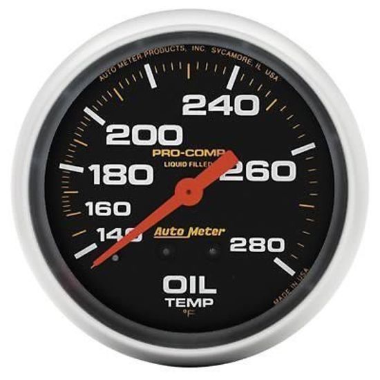 AutoMeter AU5443 Pro-Comp 2-5/8" Mech Oil Temperature Gauge 140-280¶øF