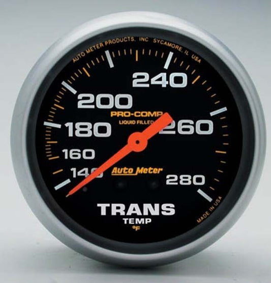 AutoMeter AU5451 Pro-Comp 2-5/8" Mech Transmission Temperature Gauge 140-280¶øF