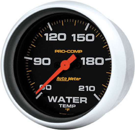AutoMeter AU5469 Pro-Comp 2-5/8" Elecal Water Temperature Gauge 6-210¶øF