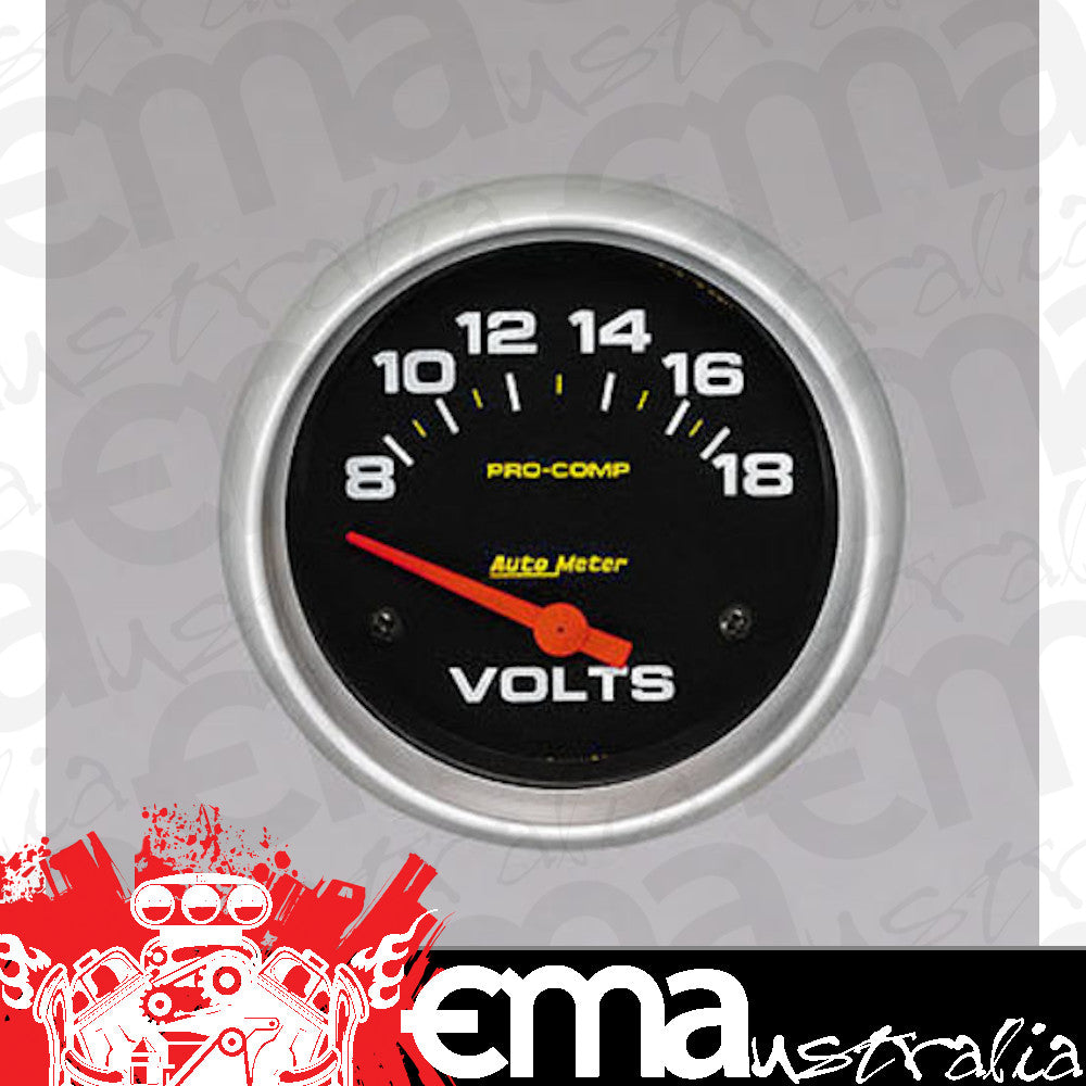 AutoMeter AU5492 Pro-Comp 2-5/8" Voltmeter 8-18 Volt