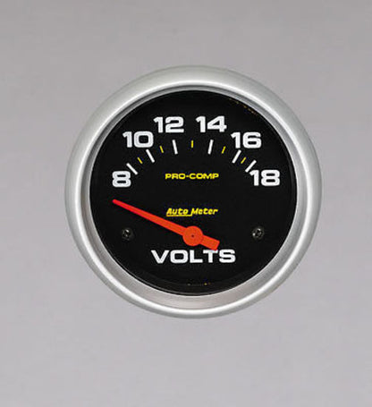 AutoMeter 5492 2-5/8" VOLTMETER, 8-18V, PRO-COMP