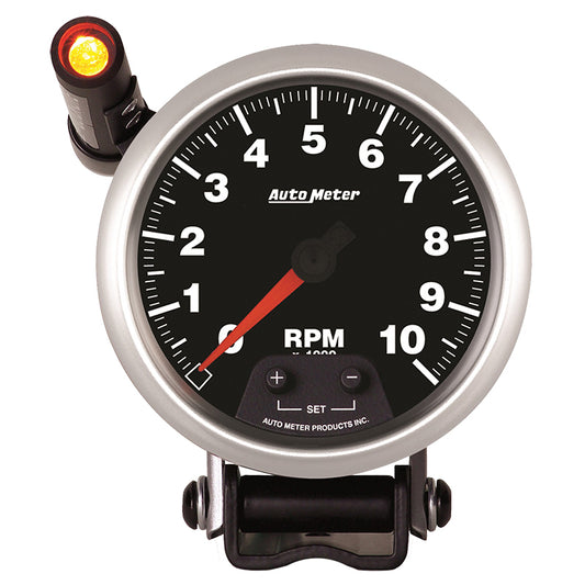 AutoMeter AU5590 Competition Tachometer 3-3/4" Diameter 10 000 RPM Pedestal Mount