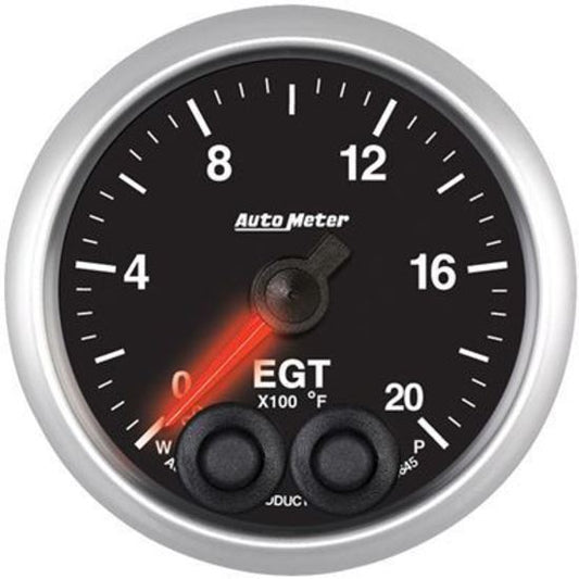 AutoMeter AU5645 Elite Pyrometer/Egt 2-1/16" 0 - 2000 Deg. F Incl. Type K Thermocycle/ Wiring Harness